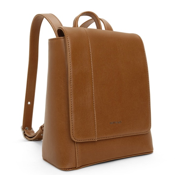 Matt & Nat vegan leather Deeley mini backpack in Chili - Picture 2 of 8